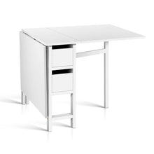 Load image into Gallery viewer, Artiss Dining Table Rectangular Extendable White