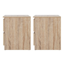 Load image into Gallery viewer, Artiss 2x Bedside Table 2 Drawers - PEPE Oak