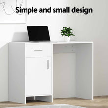 Load image into Gallery viewer, Artiss Computer Desk Drawer Cabinet White 100CM