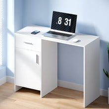 Load image into Gallery viewer, Artiss Computer Desk Drawer Cabinet White 100CM