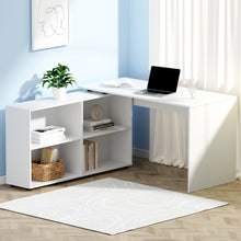 Load image into Gallery viewer, Artiss Computer Desk Bookshelf White 130CM