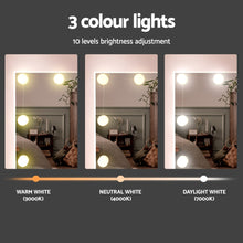 Load image into Gallery viewer, Artiss Dressing Table Set Stool 10 Led Bulbs White