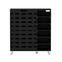 Load image into Gallery viewer, Artiss Shoe Rack Cabinet 6 Tier Storage Shelf Black