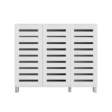 Load image into Gallery viewer, Artiss Shoe Rack Cabinet 30 Pairs Adjustable Shelf White