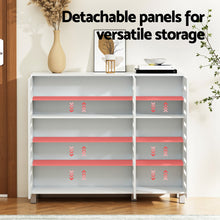 Load image into Gallery viewer, Artiss Shoe Rack Cabinet 30 Pairs Adjustable Shelf White