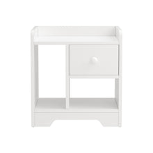 Load image into Gallery viewer, Artiss Bedside Table Drawer Nightstand Side End Table Storage Open Shelf White