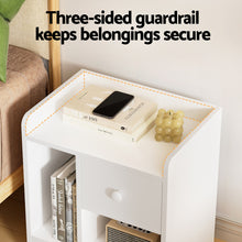Load image into Gallery viewer, Artiss Bedside Table Drawer Nightstand Side End Table Storage Open Shelf White