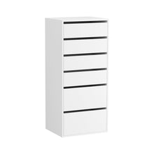 Load image into Gallery viewer, Artiss 6 Chest of Drawers Dresser Tallboy White