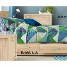Load image into Gallery viewer, Artiss 2x Bedside Table 2 Drawers - MAXI Pine