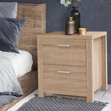 Load image into Gallery viewer, Artiss 2x Bedside Table 2 Drawers - MAXI Pine