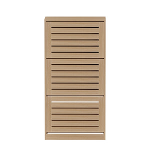 Artiss Shoe Cabinet Storage Drawer 45 Pairs Pine