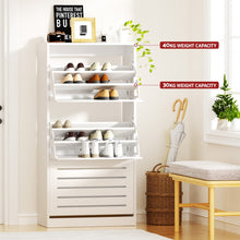Load image into Gallery viewer, Artiss Shoe Cabinet Storage Drawer 45 Pairs White