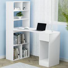 Load image into Gallery viewer, Artiss Computer Desk Bookshelf Drawer Cabinet White 120CM