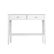 Load image into Gallery viewer, Artiss Console Table 2 Drawers 100CM White Chole