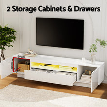 Load image into Gallery viewer, Artiss TV Unit Entertainment Unit Storage Drawer RGB LED 180cm White