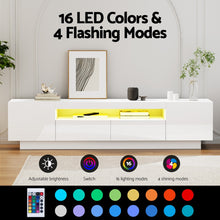 Load image into Gallery viewer, Artiss TV Unit Entertainment Unit Storage Drawer RGB LED 180cm White