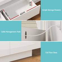 Load image into Gallery viewer, Artiss TV Unit Entertainment Unit Storage Drawer RGB LED 180cm White