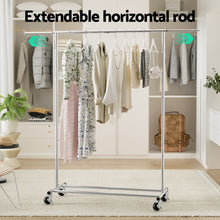 Load image into Gallery viewer, Artiss Clothes Rack Airer Rail Coat Stand Adjustable Hanger