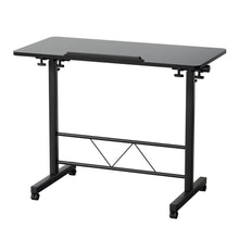 Load image into Gallery viewer, Artiss Laptop Desk Table Height Adjustable Wooden Bed Side Tables 80CM Black