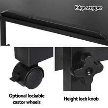 Load image into Gallery viewer, Artiss Laptop Desk Table Height Adjustable Wooden Bed Side Tables 80CM Black