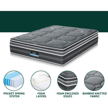 Load image into Gallery viewer, Giselle Bedding 35cm Mattress Bamboo Cover Double