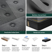 Load image into Gallery viewer, 35cm Giselle Mattress King Single Bed Bamboo Pocket Firm Foam