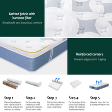 Load image into Gallery viewer, 25cm Giselle Mattress King Single Bed Pocket Spring Mattresses