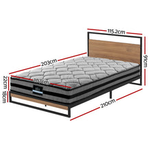 Load image into Gallery viewer, Artiss  Metal Bed Frame King Single Size Beds Platform with Mattress