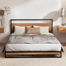 Load image into Gallery viewer, Artiss Bed Frame Queen Size Metal Frame DANE with Mattress