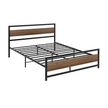 Load image into Gallery viewer, Artiss Bed Frame Double Size Metal Base Mattress Platform Foundation Black DREW