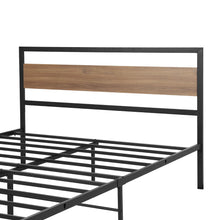 Load image into Gallery viewer, Bed Frame Double Size Metal Base Mattress Platform Foundation Black DREW