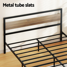 Load image into Gallery viewer, Bed Frame Double Size Metal Base Mattress Platform Foundation Black DREW