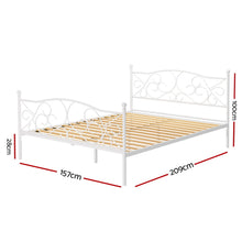 Load image into Gallery viewer, Artiss Bed Frame Queen Size Metal Bed Frame GROA