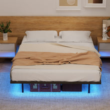 Load image into Gallery viewer, Artiss Queen Bed Frame,Floating Metal Bed Frame with Smart LED Lights - Sturdy Metal Platform Bed Base, Silent Design, Tool-Free Assembly, 300KG Capacity for Home/Hotel/Master Bedroom?