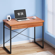 Load image into Gallery viewer, Artiss Computer Desk Drawer Storage Walnut 100CM