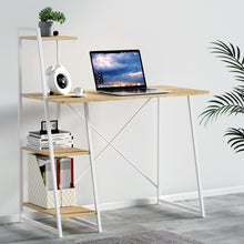 Load image into Gallery viewer, Artiss Computer Desk Bookshelf Storage Oak 100CM