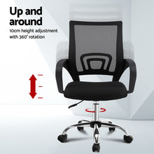 Load image into Gallery viewer, Artiss Computer Desk Mesh Office Chair Set Foldable Home Study Table Black