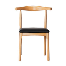 Load image into Gallery viewer, Artiss 4x Dining Chairs Rubber Wood Leather Seat Black