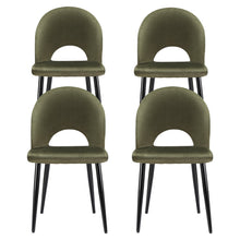 Load image into Gallery viewer, Artiss Dining Chairs Set of 4 Velvet Hollow Green
