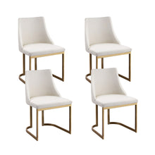 Load image into Gallery viewer, Artiss Dining Chairs Set of 4 Linen Fabric Frame Beige