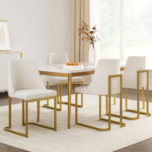 Load image into Gallery viewer, Artiss Dining Chairs Set of 4 Linen Fabric Frame Beige