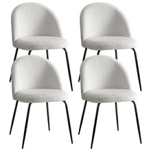 Load image into Gallery viewer, Artiss Dining Chairs Set of 4 Sherpa Boucle White