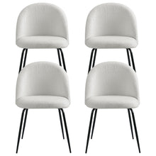 Load image into Gallery viewer, Artiss Dining Chairs Set of 4 Sherpa Boucle White
