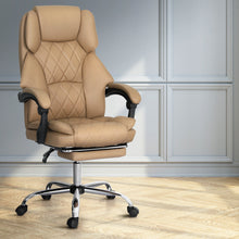 Load image into Gallery viewer, Artiss Executive Office Chair Leather Footrest Espresso