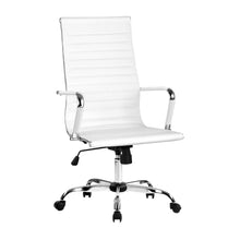 Load image into Gallery viewer, Artiss Office Chair Conference Chairs PU Leather High Back White