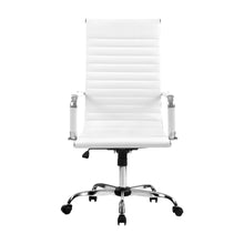 Load image into Gallery viewer, Artiss Office Chair Conference Chairs PU Leather High Back White