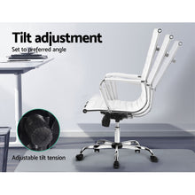 Load image into Gallery viewer, Artiss Office Chair Conference Chairs PU Leather High Back White