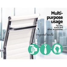Load image into Gallery viewer, Artiss Office Chair Conference Chairs PU Leather High Back White