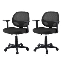 Load image into Gallery viewer, Artiss 2x Mesh Office Chair Computer Gaming Desk Chairs Work Study Mid Back Black