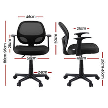 Load image into Gallery viewer, Artiss 2x Mesh Office Chair Computer Gaming Desk Chairs Work Study Mid Back Black